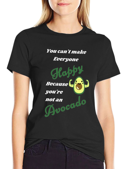 Avocado Happy Graphic T-Shirt - Mens Black Tee