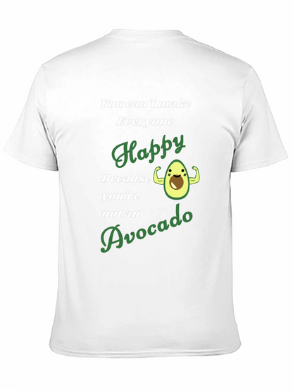 Avocado Happy Graphic T-Shirt - Mens Black Tee