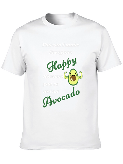 Avocado Happy Graphic T-Shirt - Mens Black Tee
