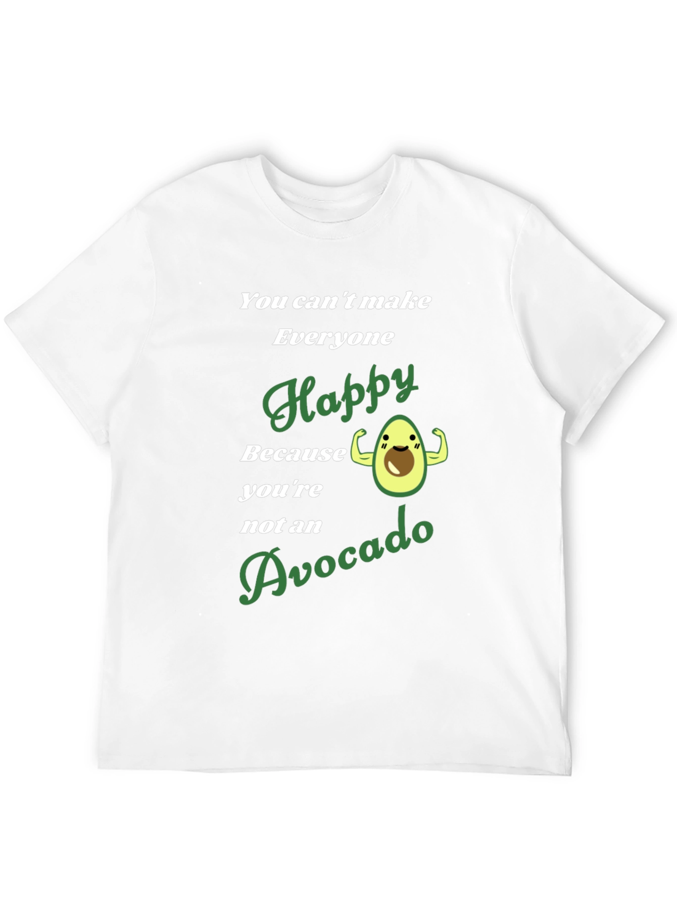 Avocado Happy Graphic T-Shirt - Mens Black Tee