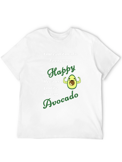 Avocado Happy Graphic T-Shirt - Mens Black Tee