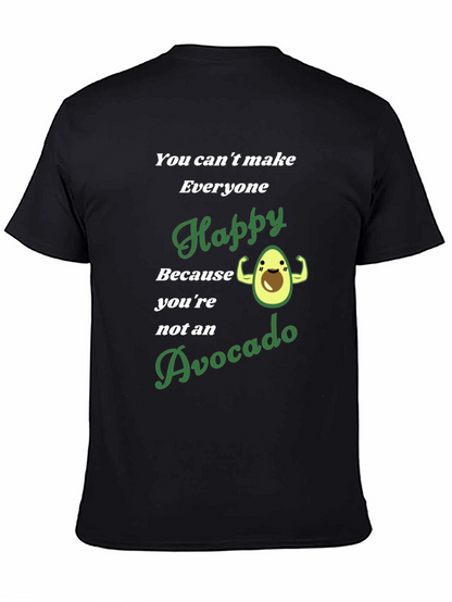 Avocado Happy Graphic T-Shirt - Mens Black Tee