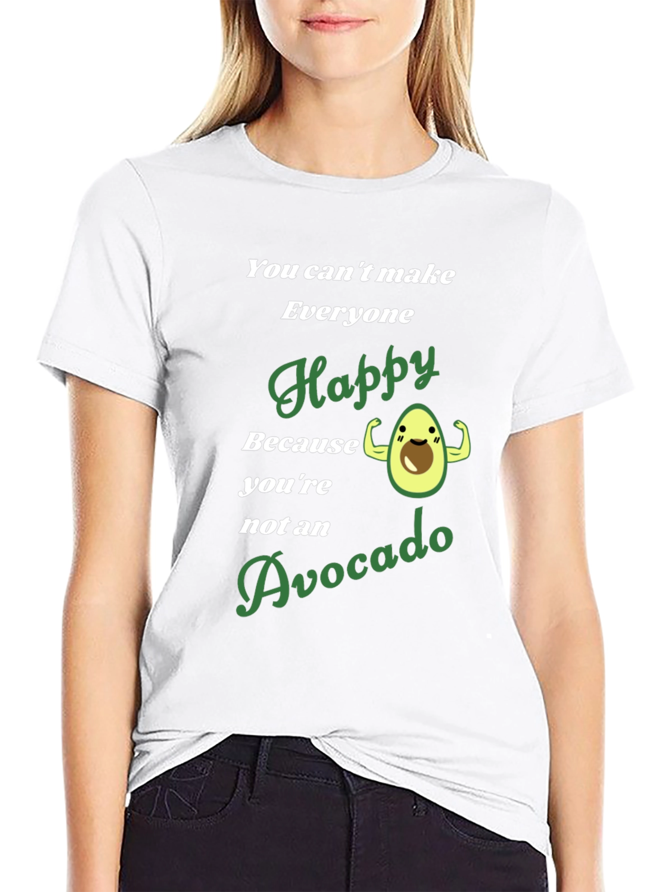Avocado Happy Graphic T-Shirt - Mens Black Tee