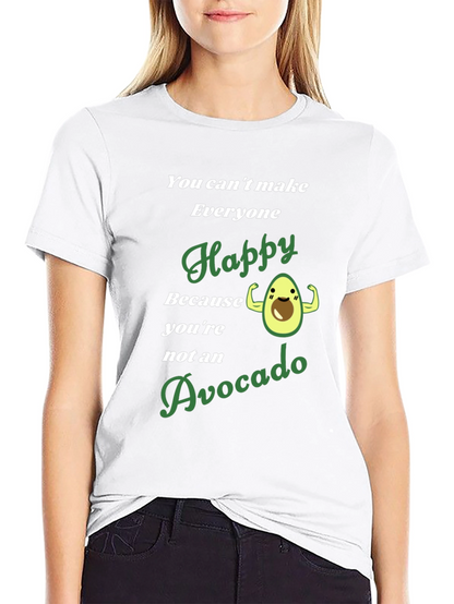 Avocado Happy Graphic T-Shirt - Mens Black Tee