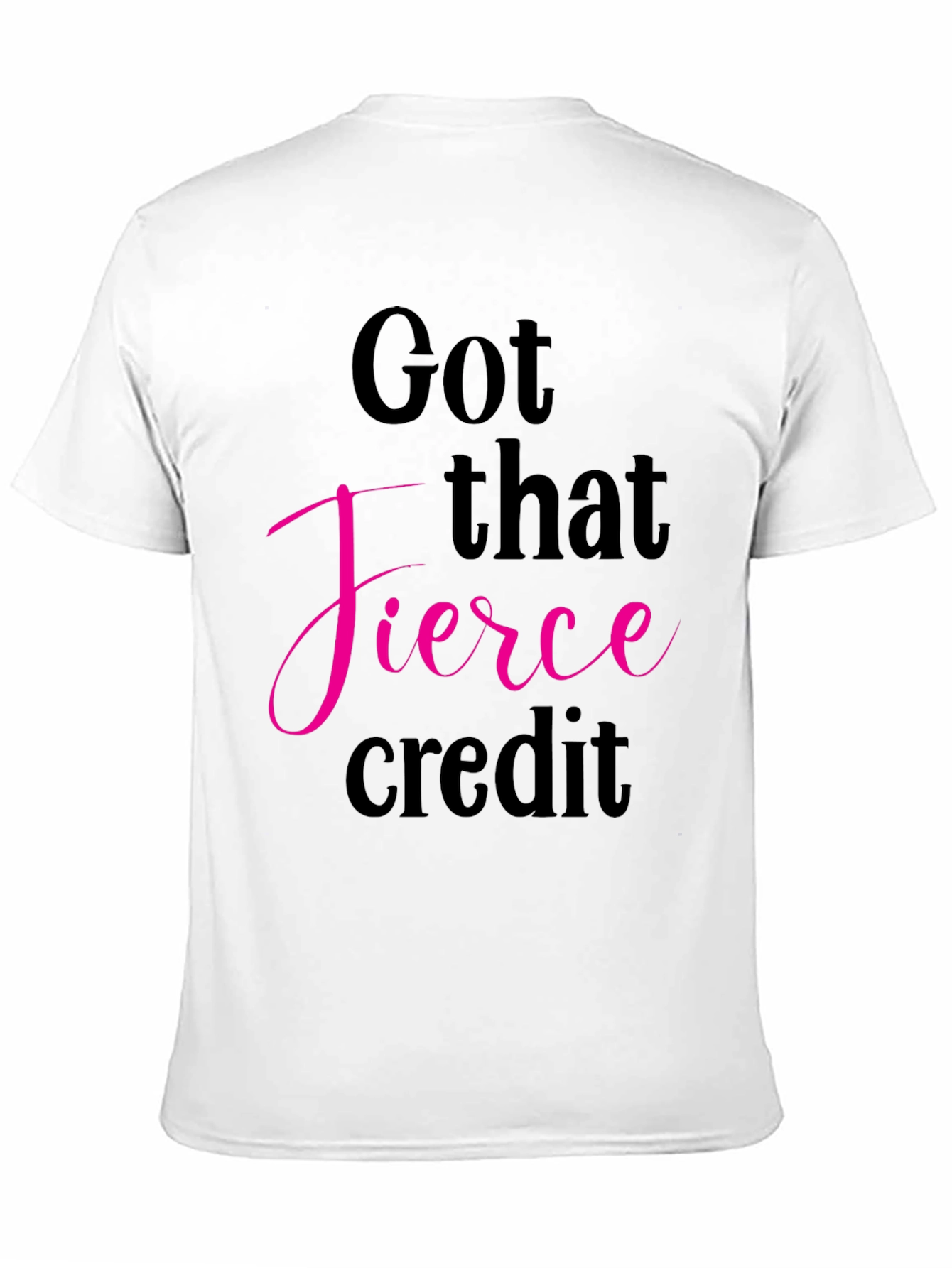 Fierce Credit Graphic Tee - Stylish Black T-Shirt