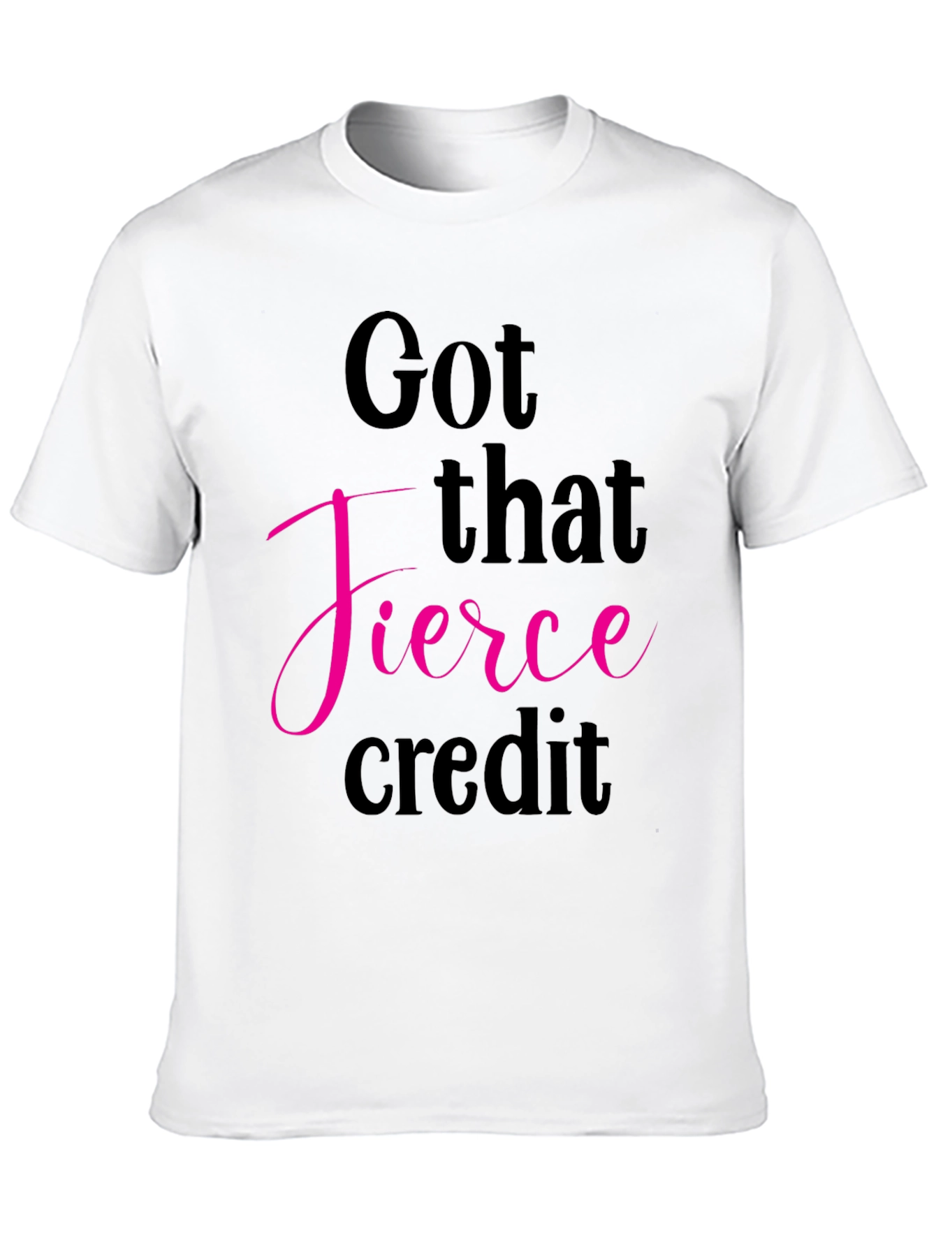 Fierce Credit Graphic Tee - Stylish Black T-Shirt