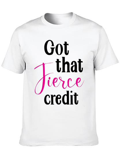Fierce Credit Graphic Tee - Stylish Black T-Shirt