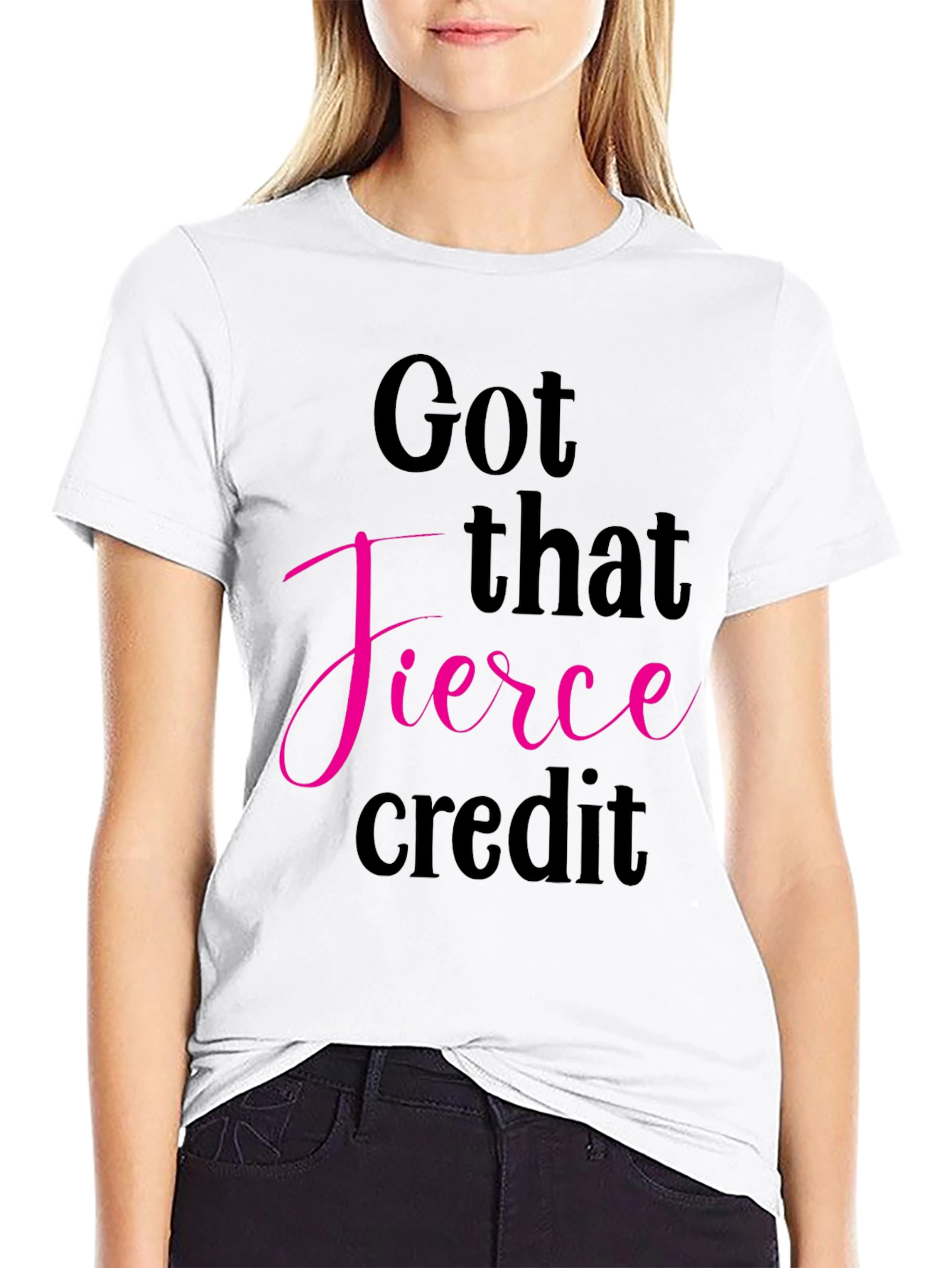 Fierce Credit Graphic Tee - Stylish Black T-Shirt