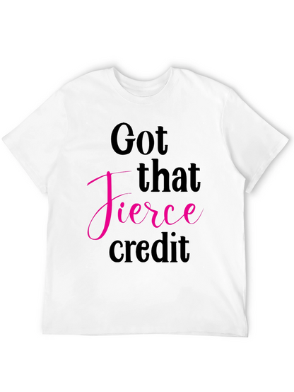 Fierce Credit Graphic Tee - Stylish Black T-Shirt