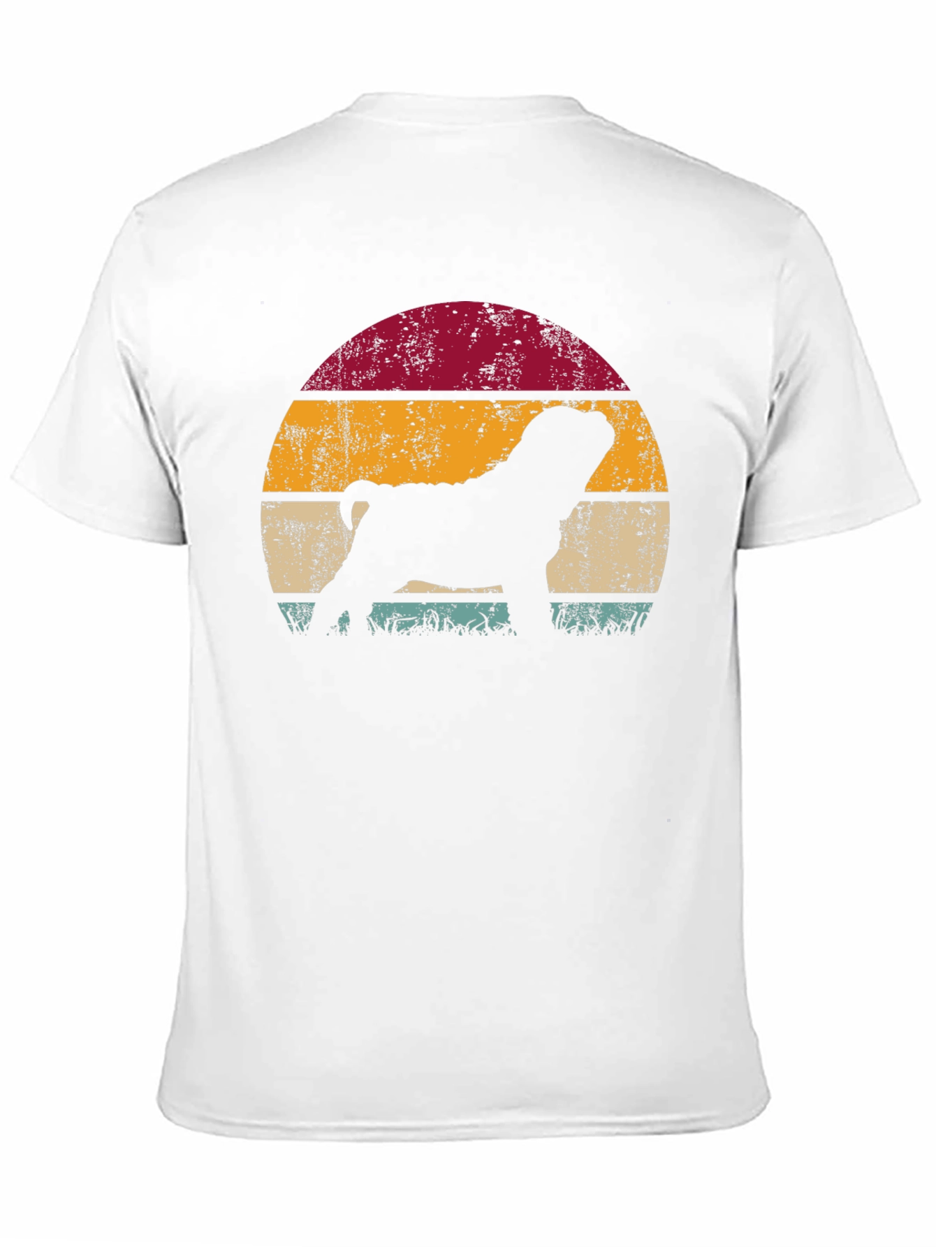 Retro Dog Silhouette Graphic T-Shirt