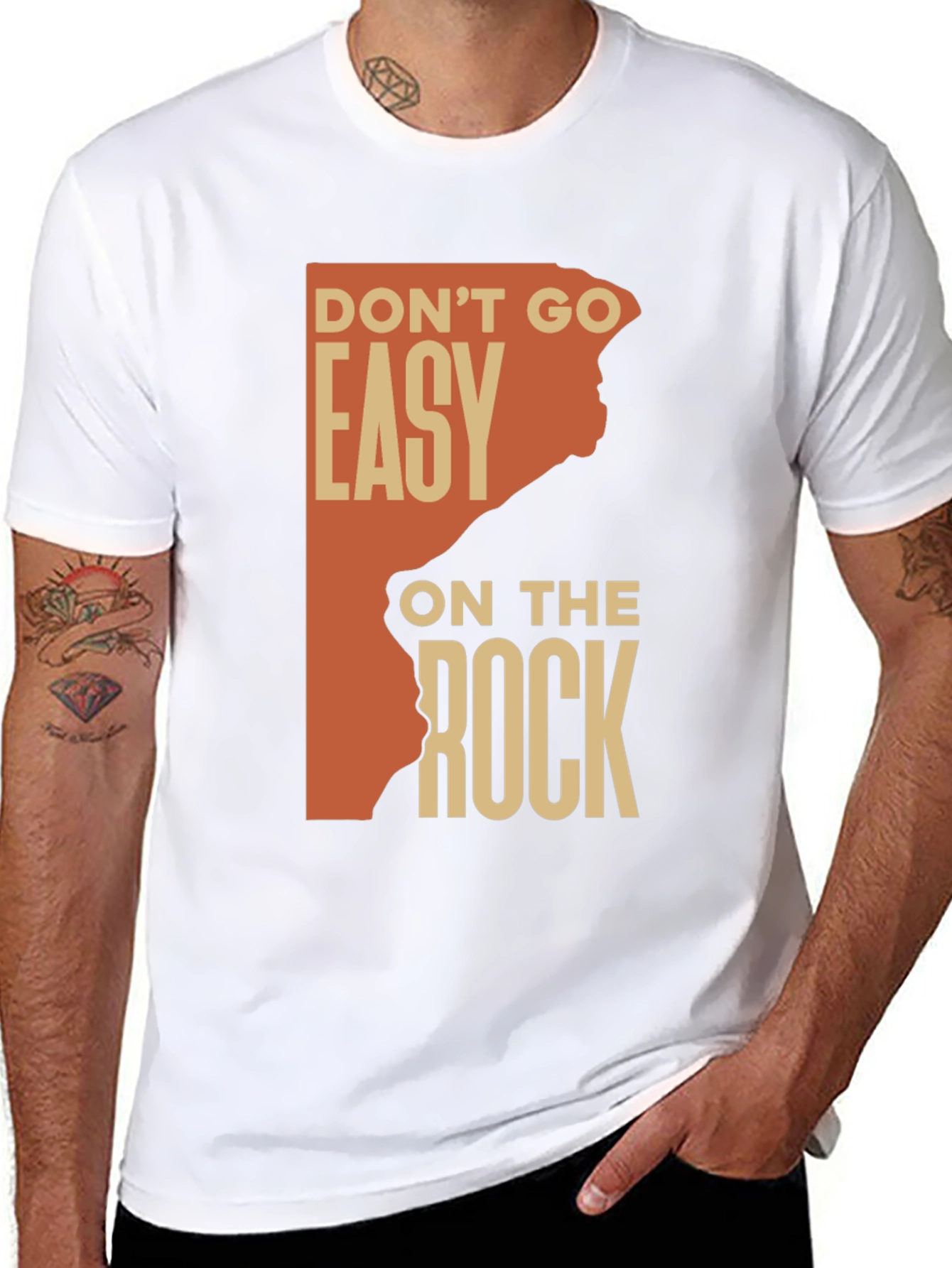 Dont Go Easy On The Rock Graphic Tee