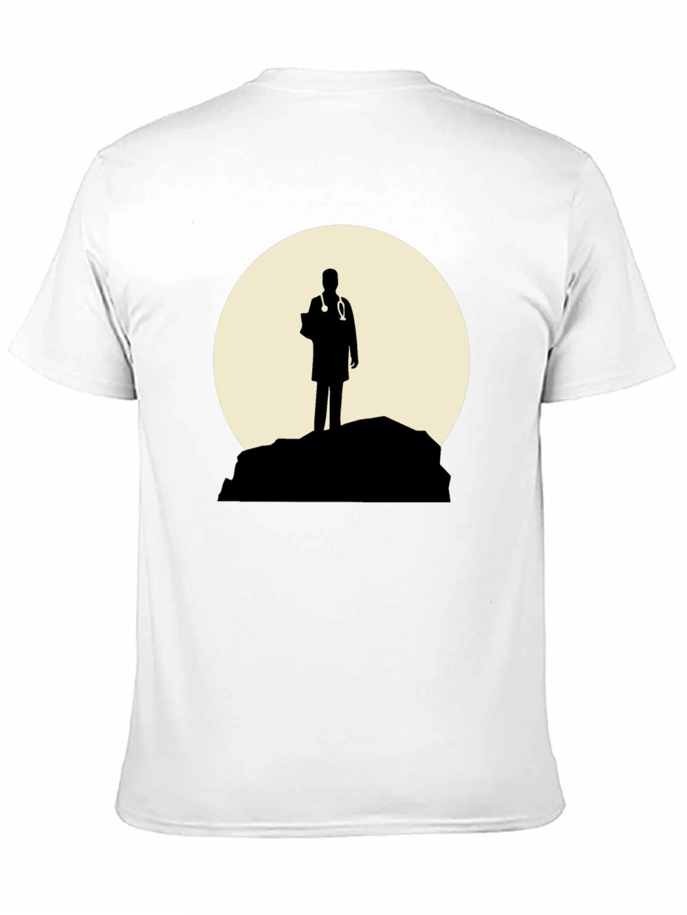 Doctor Silhouette Graphic T-Shirt - Black