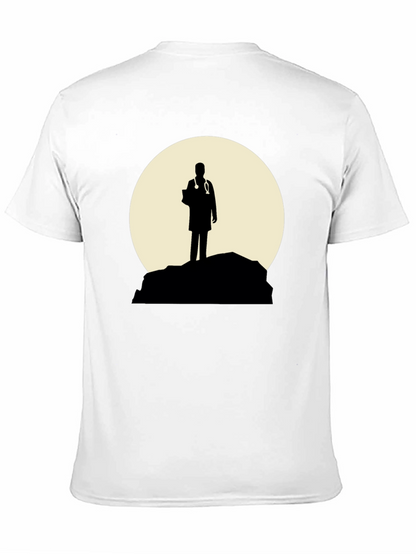 Doctor Silhouette Graphic T-Shirt - Black