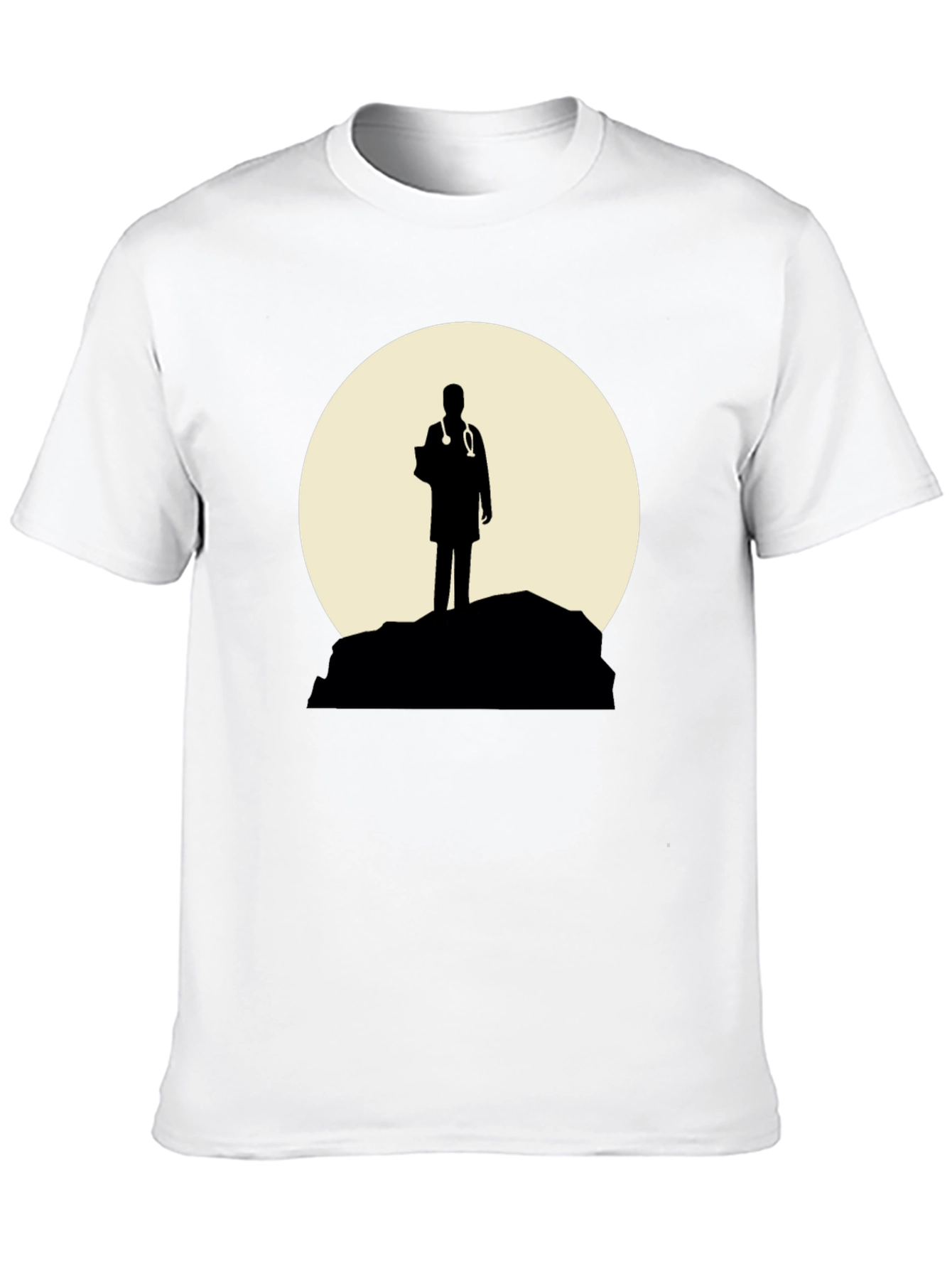 Doctor Silhouette Graphic T-Shirt - Black