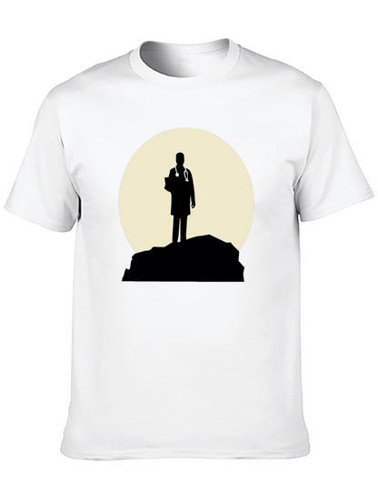 Doctor Silhouette Graphic T-Shirt - Black