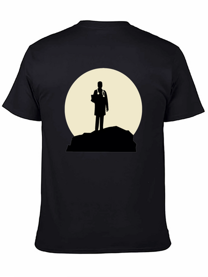 Doctor Silhouette Graphic T-Shirt - Black