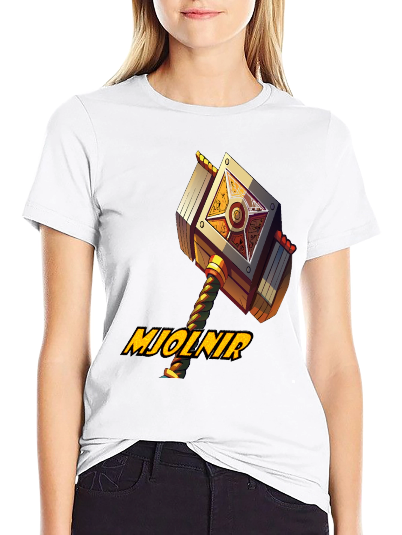 Mjolnir Hammer Graphic T-Shirt - Unique Design