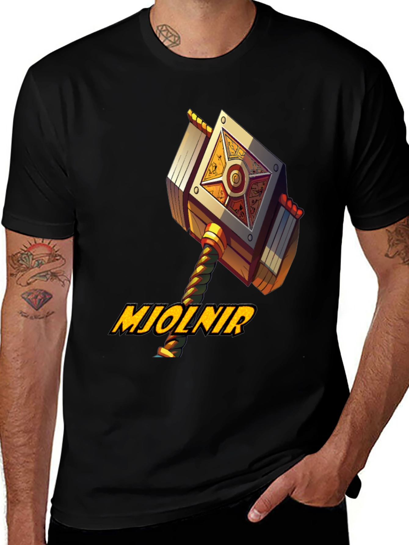 Mjolnir Hammer Graphic T-Shirt - Unique Design