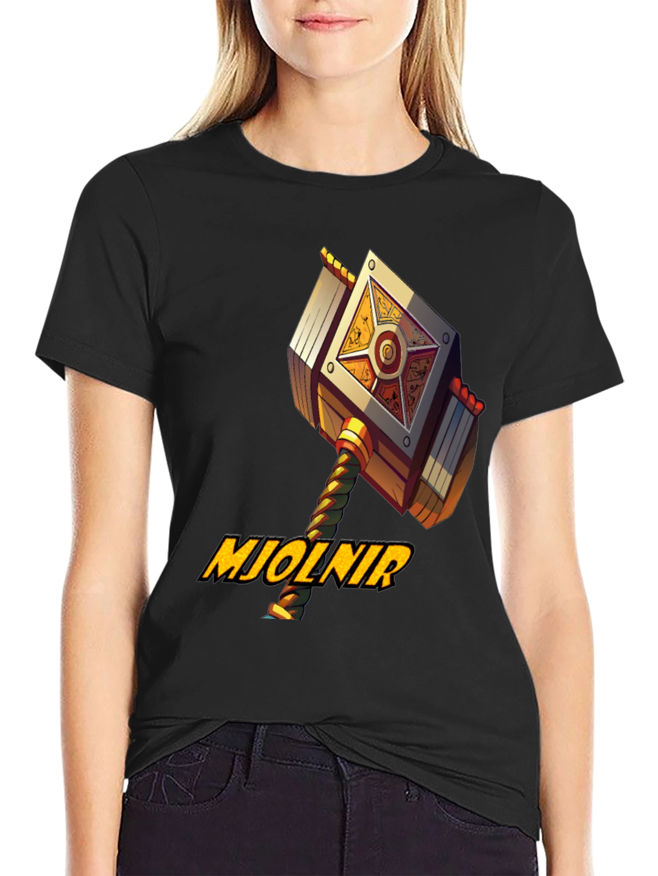 Mjolnir Hammer Graphic T-Shirt - Unique Design