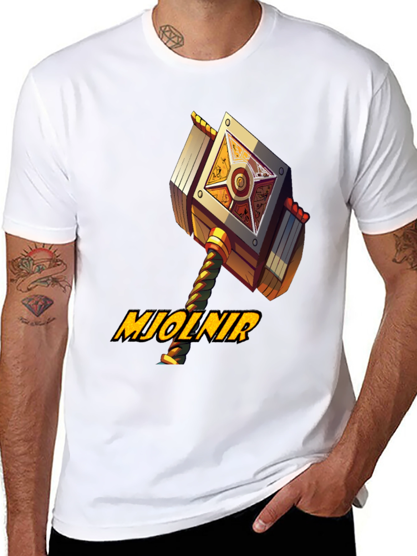 Mjolnir Hammer Graphic T-Shirt - Unique Design