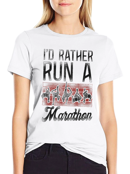 Marathon Runner T-Shirt - My Father Runs a Marathon