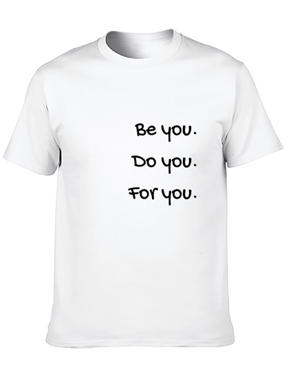 Inspirational Be You Graphic Tee - Black