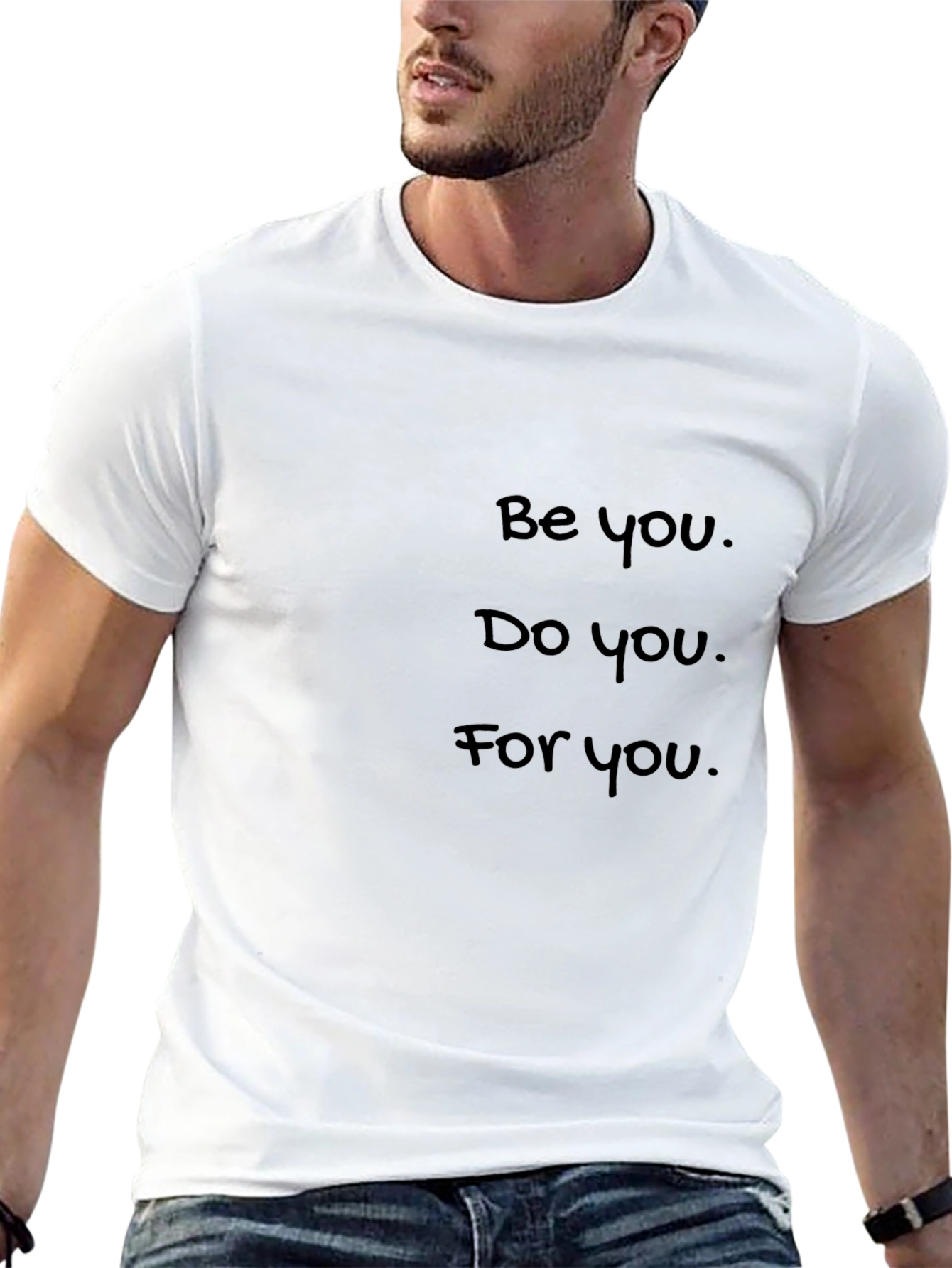 Inspirational Be You Graphic Tee - Black