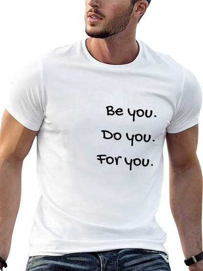 Inspirational Be You Graphic Tee - Black