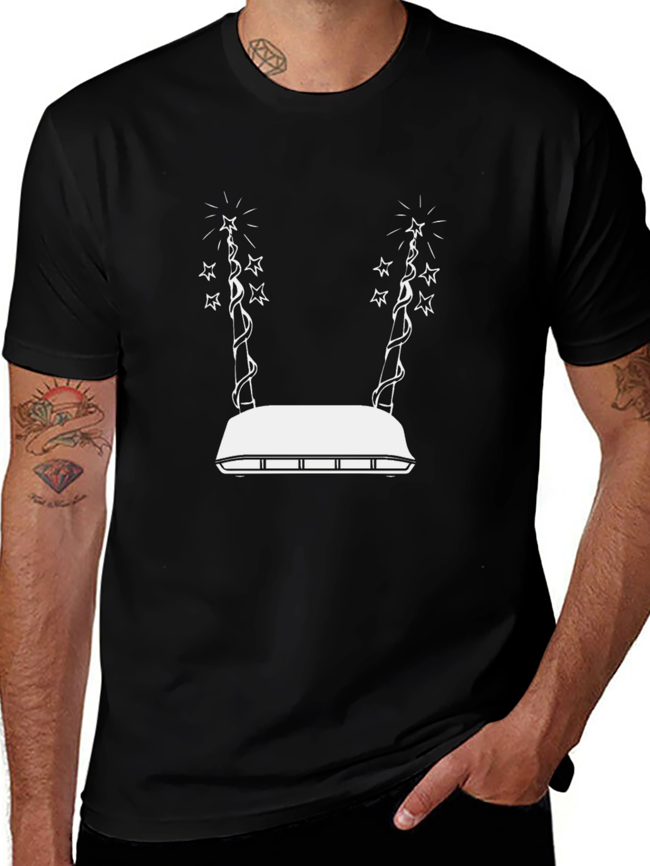 Novelty Graphic T-Shirt - Magic Star Design