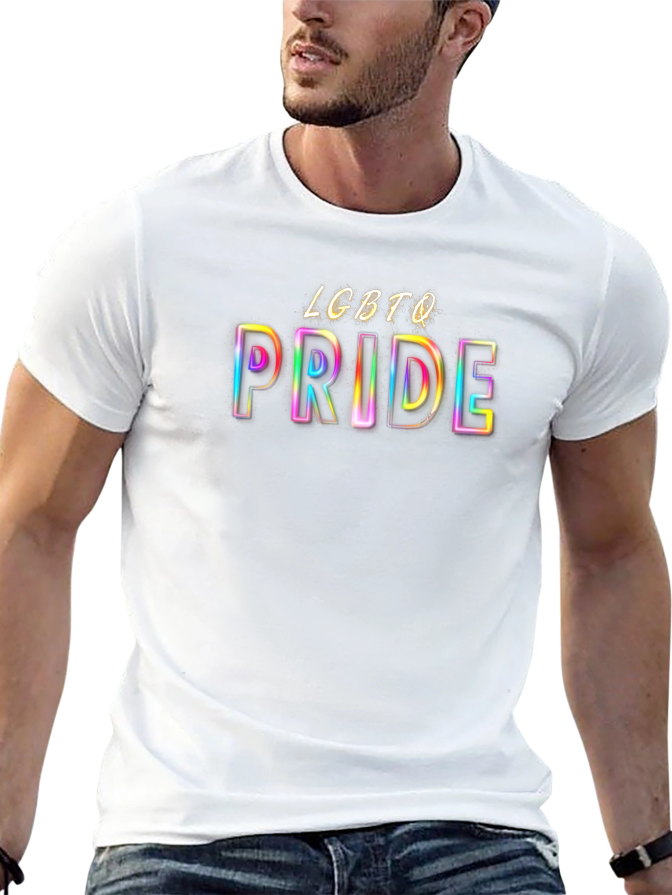 LGBTQ Pride T-Shirt - Rainbow Graphic Tee