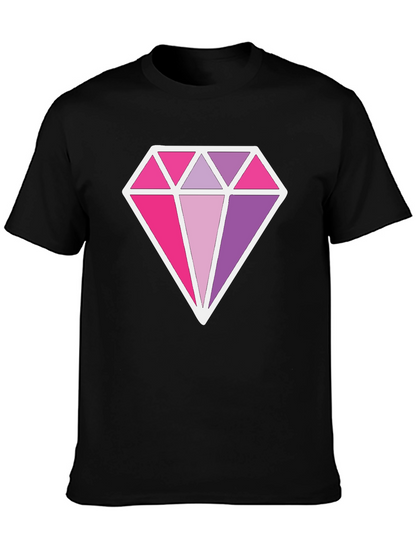 Diamond Prism Graphic Black T-Shirt
