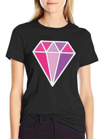 Diamond Prism Graphic Black T-Shirt