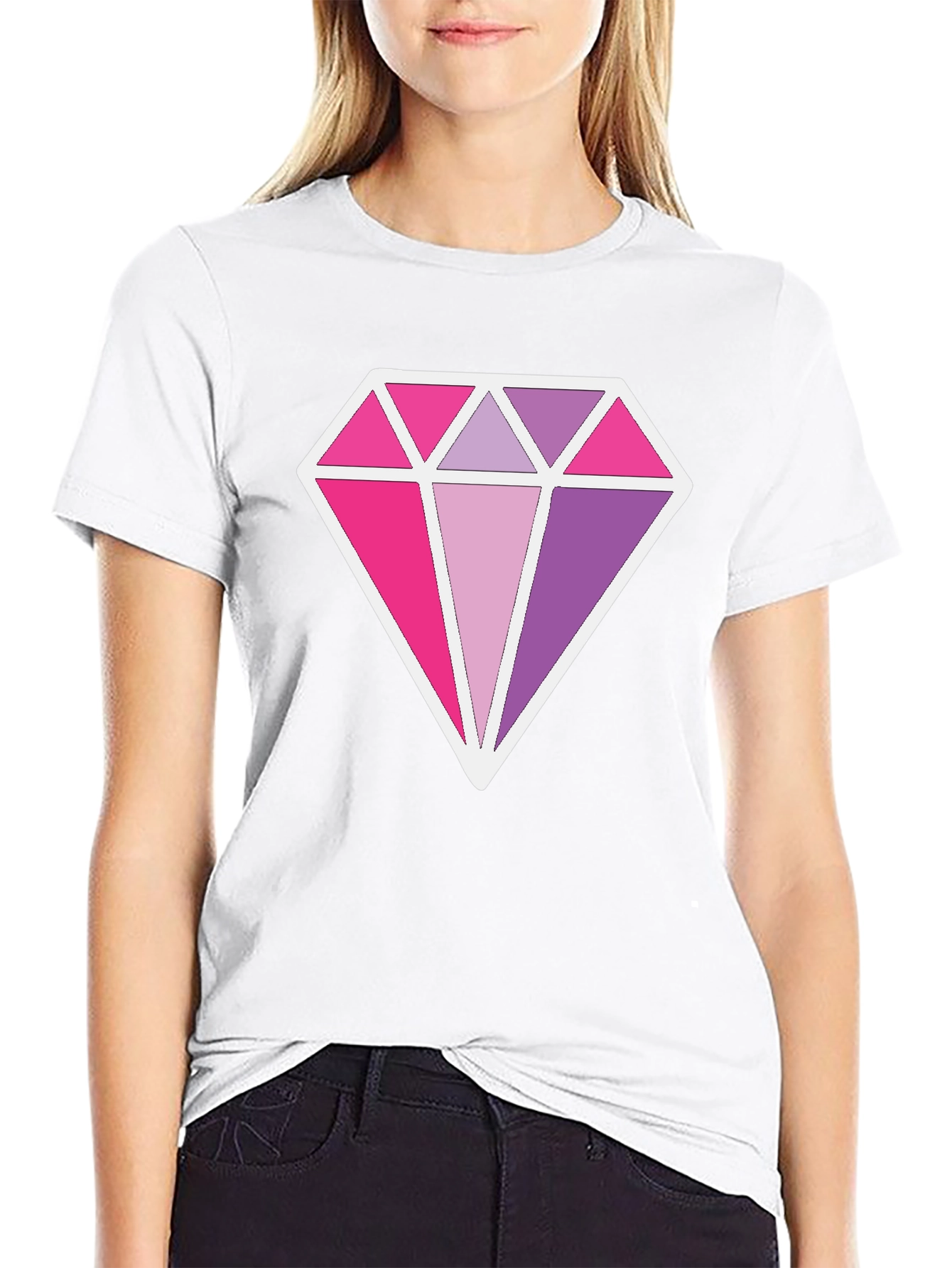 Diamond Prism Graphic Black T-Shirt