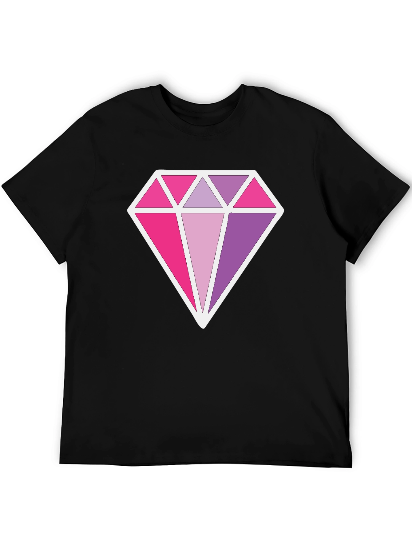 Diamond Prism Graphic Black T-Shirt