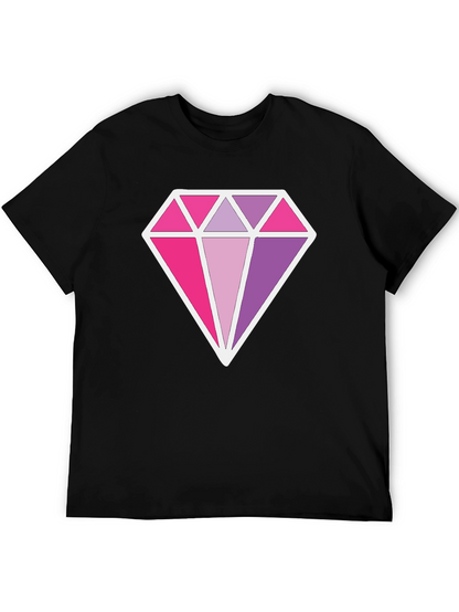 Diamond Prism Graphic Black T-Shirt