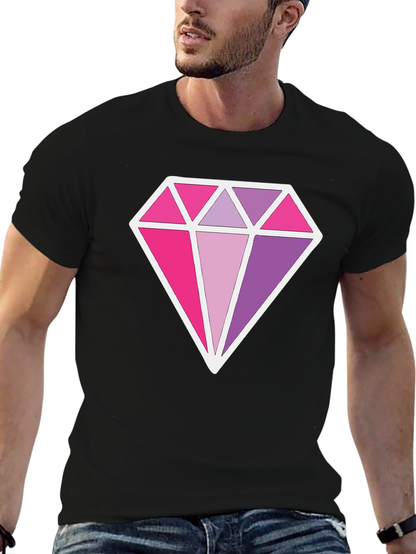 Diamond Prism Graphic Black T-Shirt