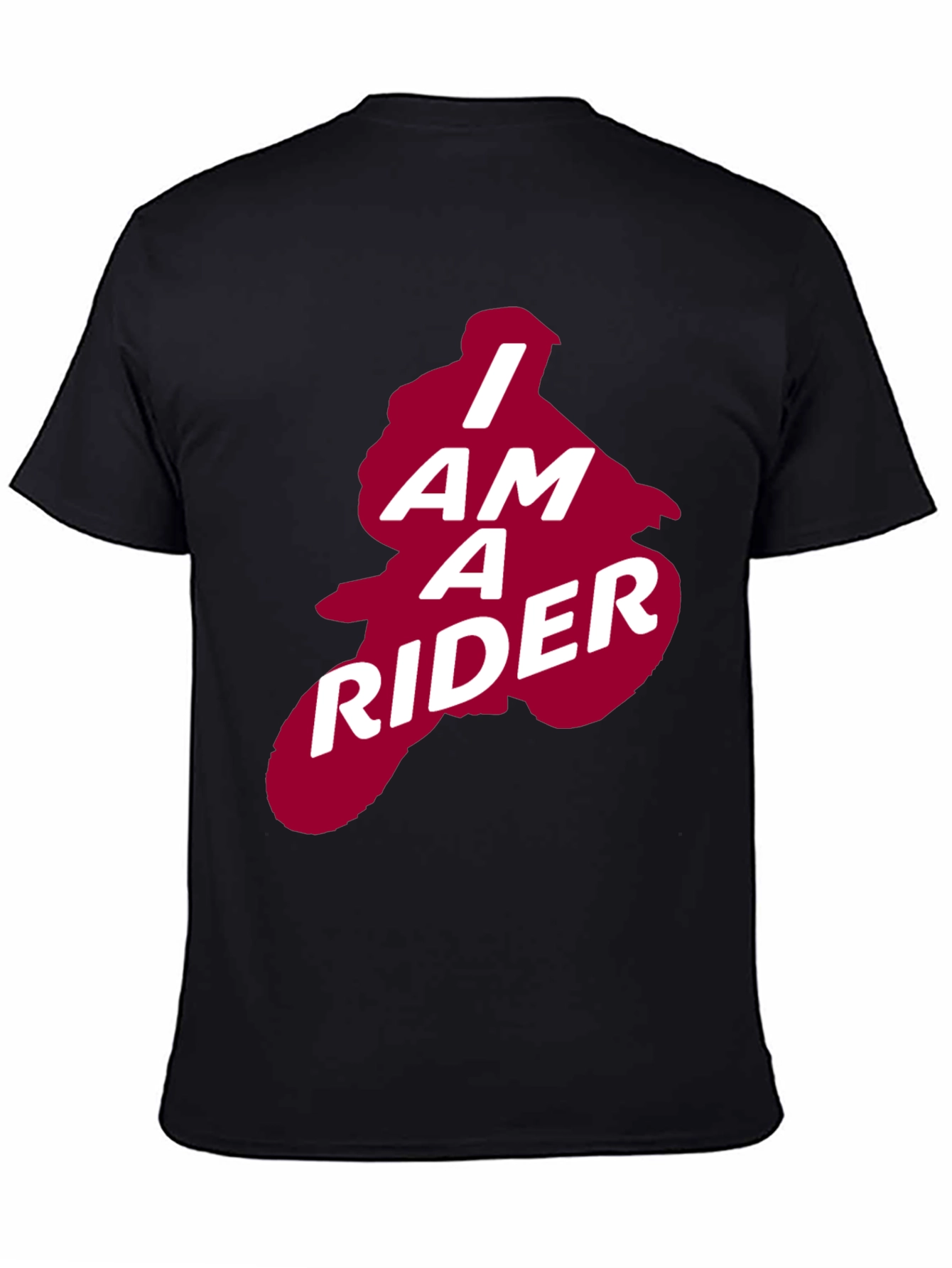 I Am A Rider Graphic Tee - Black