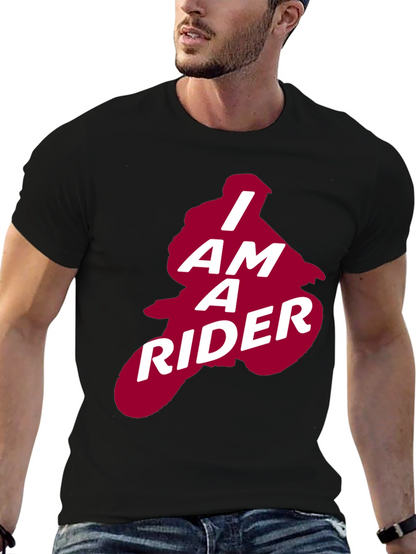 I Am A Rider Graphic Tee - Black