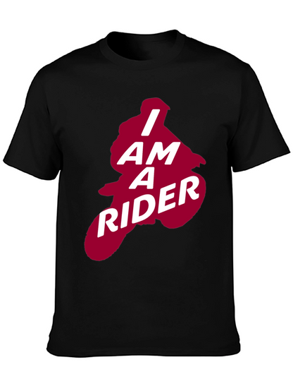 I Am A Rider Graphic Tee - Black