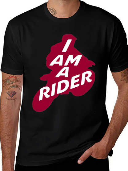 I Am A Rider Graphic Tee - Black