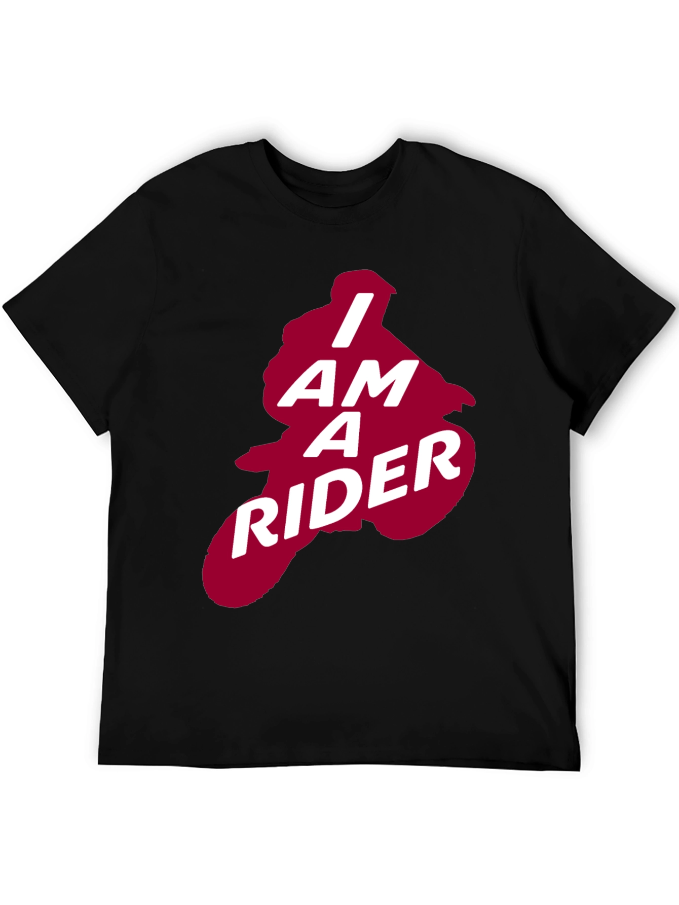I Am A Rider Graphic Tee - Black