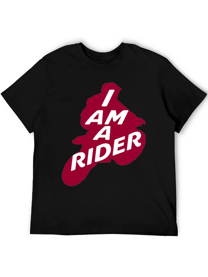 I Am A Rider Graphic Tee - Black