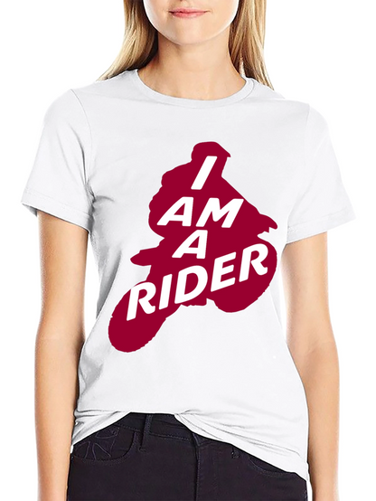 I Am A Rider Graphic Tee - Black