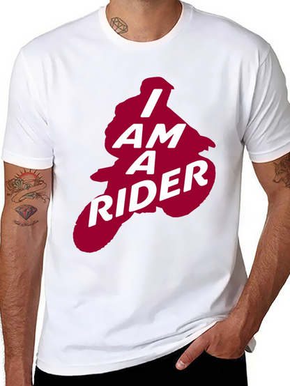 I Am A Rider Graphic Tee - Black
