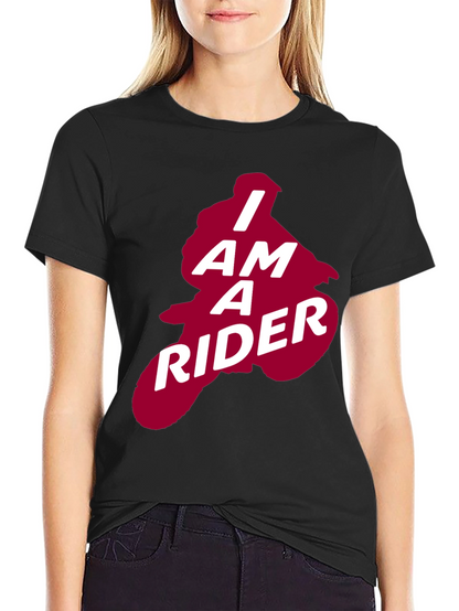 I Am A Rider Graphic Tee - Black