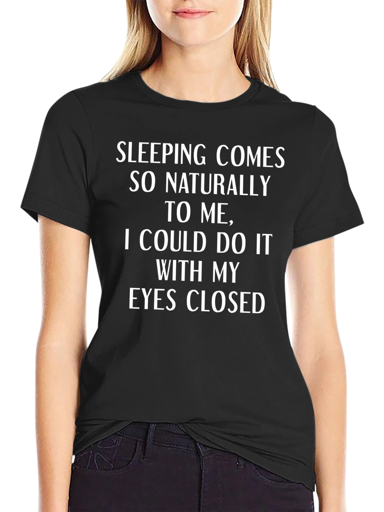 Funny Sleeping Comes Naturally T-Shirt