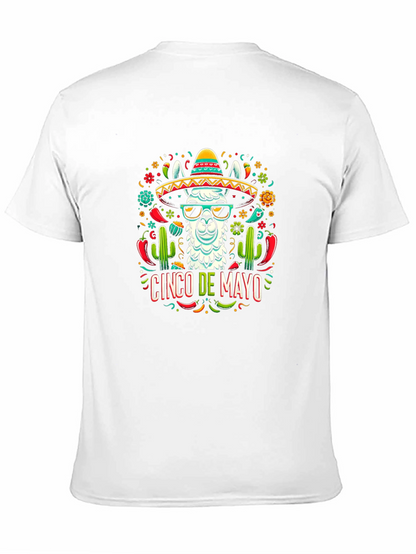 Cinco de Mayo Llama Graphic Tee - Black