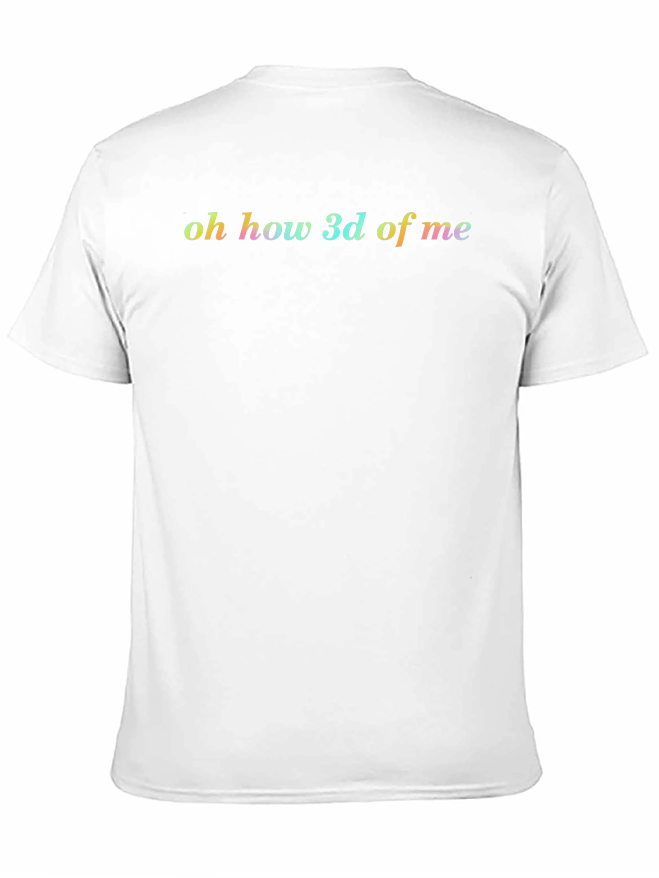 Oh How 3d Of Me Graphic Tee - Black
