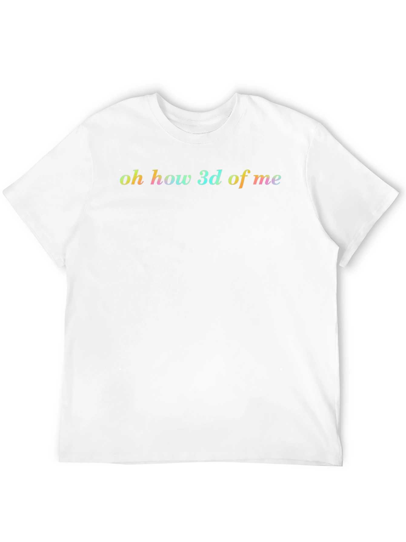 Oh How 3d Of Me Graphic Tee - Black