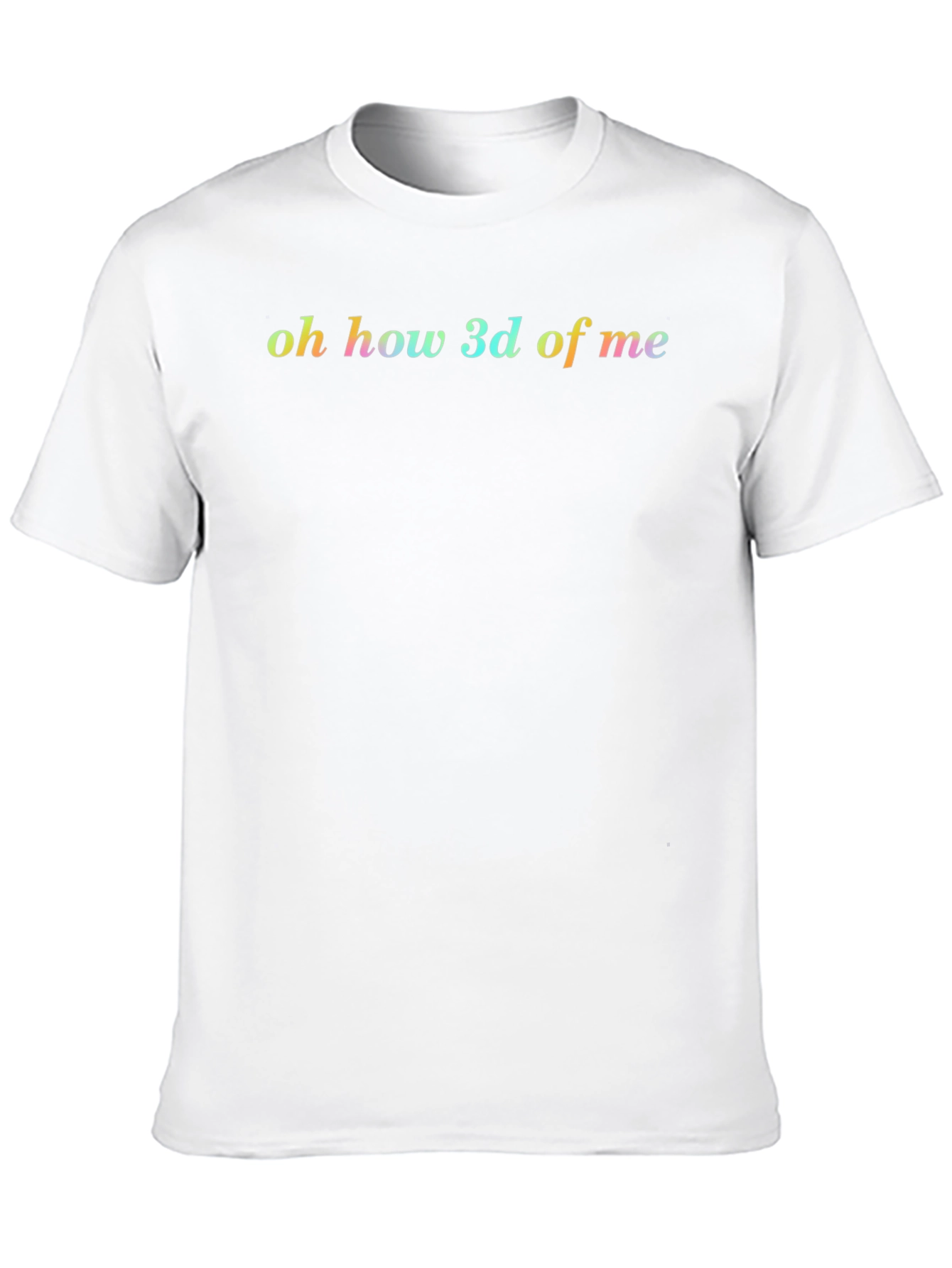 Oh How 3d Of Me Graphic Tee - Black
